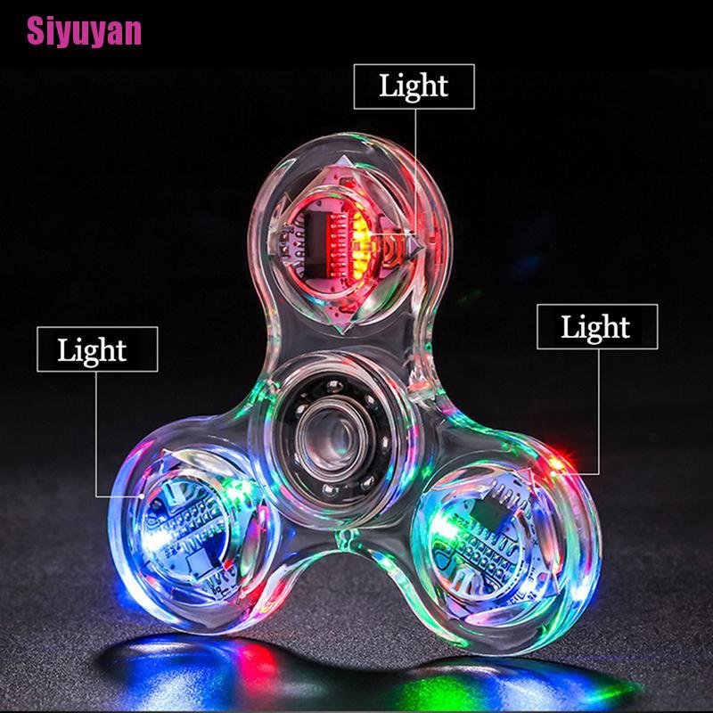 TRI Con Quay Đồ Chơi Spinner + Đèn Led Giúp Giảm Stress