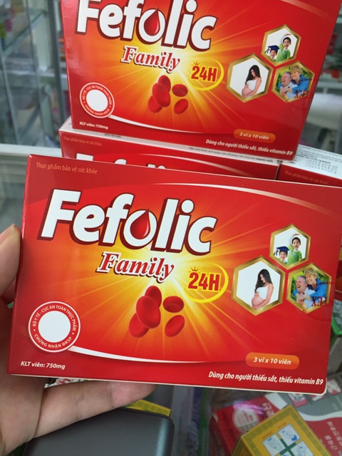 ✅ Fefolic family-viên uống bổ sung Sắt,acid folic