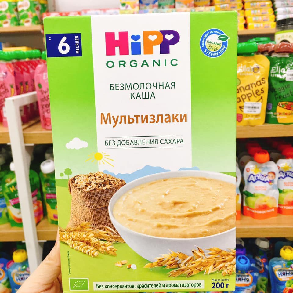 Bột ăn dặm Hipp Nga vị yến mạch cho bé – 200g (6m+) {DATE : 29.07.2021}