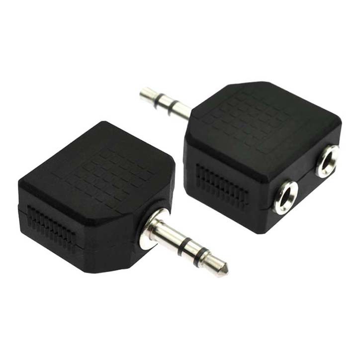 Jack nối 2 đầu 3.5mm âm - jack chia 1 ra 2 ngõ audio 3.5mm