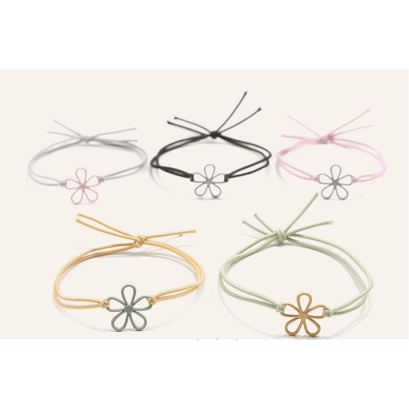 DÂY CỘT TÓC MINI HOA 5 CÁNH XINH XẮN NHỎ GỌN CHO NỮ