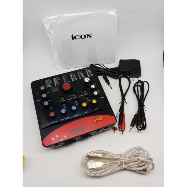 Bộ Combo Mic Thu Âm Hát Livestream Sound Card  Icon Upod Pro Mic Takstar PC-K200  Chuyên Livestream, Thu Giọng Đọc