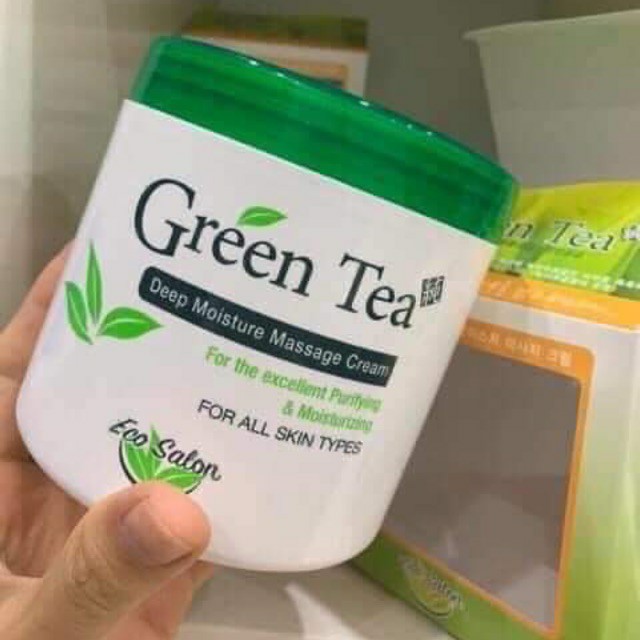 Kem massage green tea, kem mặt trà xanh green tea