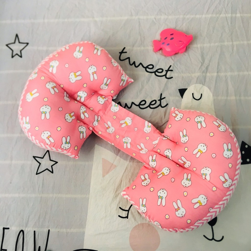 Gối Ôm Bà Bầu Cánh Tiên nằm đệm, tựa lưng, chặn, nằm nghiêng gác chân 100% Cotton