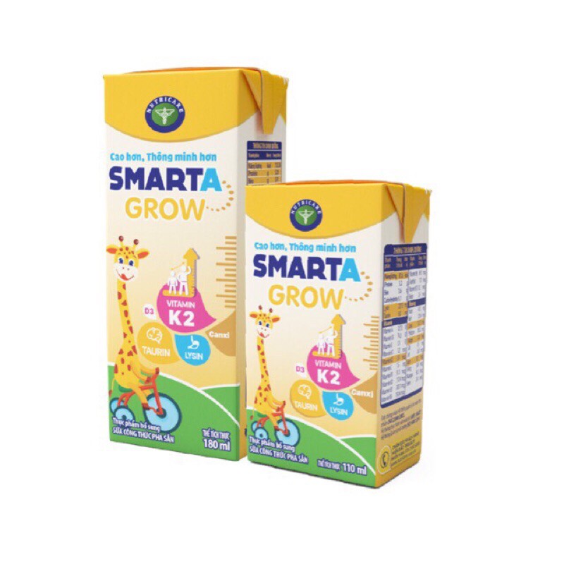 Thùng 48 hộp Sữa bột pha sẵn Smarta grow 110ml