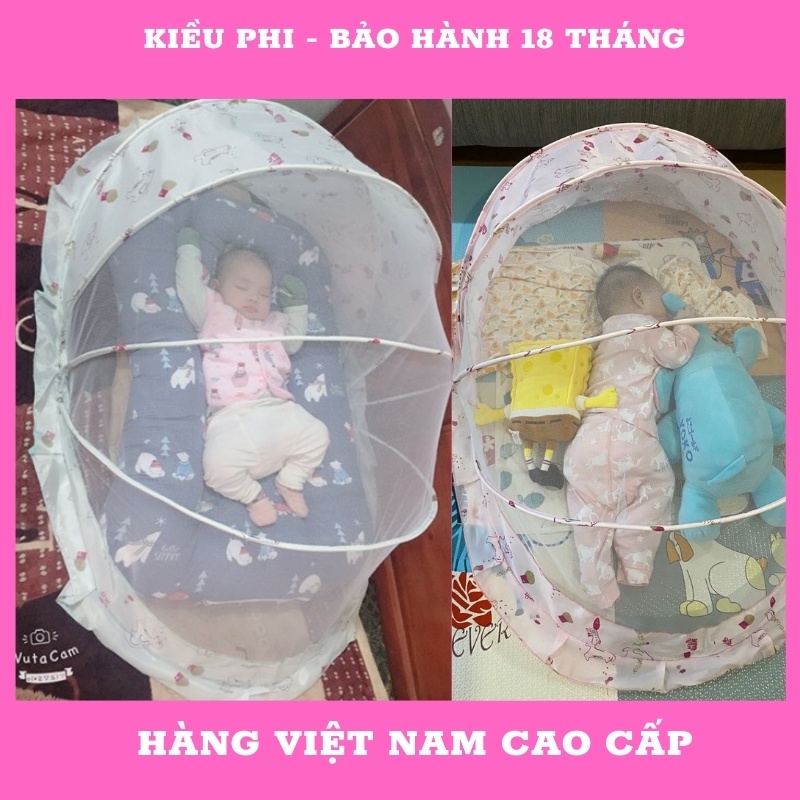 Mùng chụp cao cấp tự bung - màn chụp cho bé sơ sinh, trẻ em, bé nhỡ, bé lớn gấp gọn thông minh