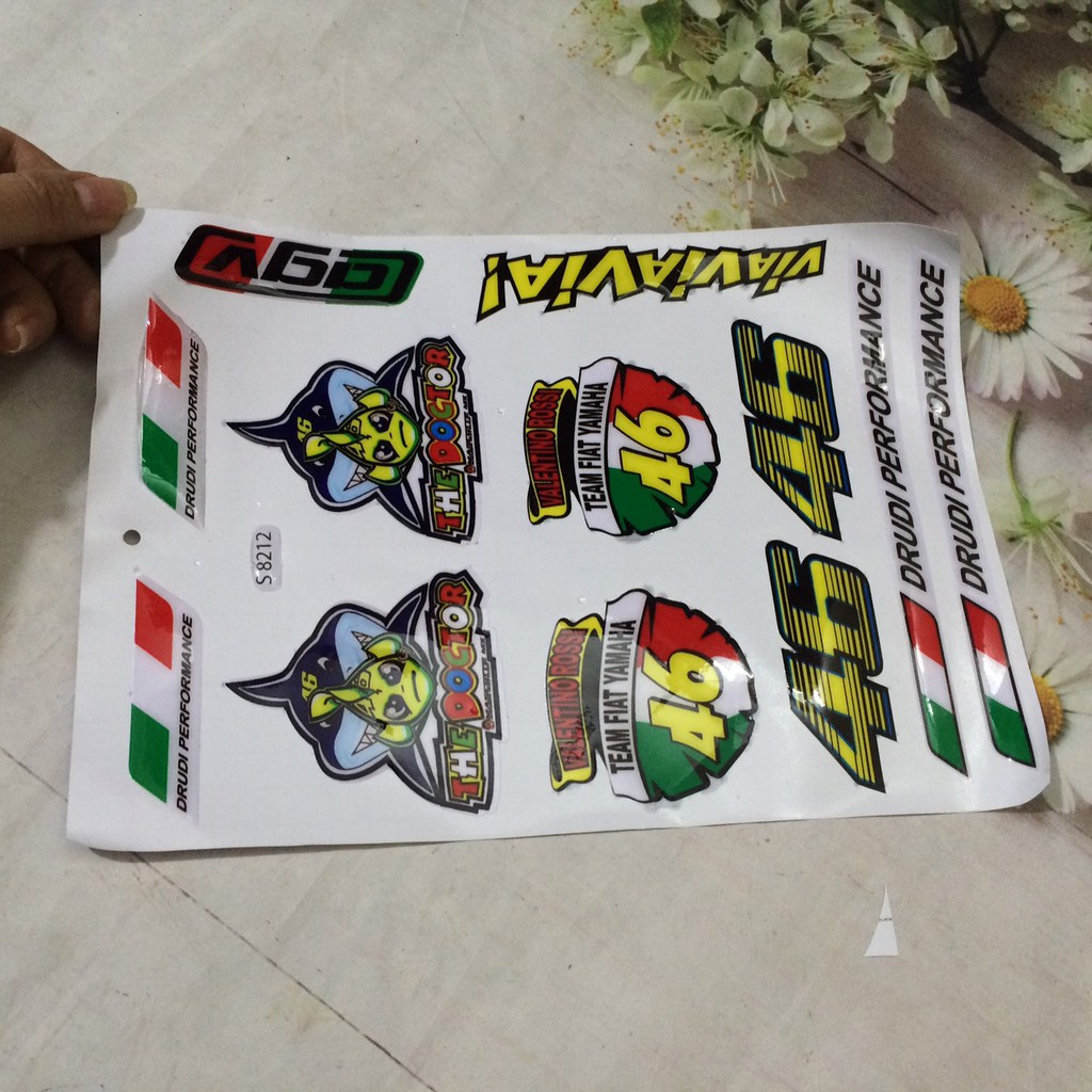 Tem, Decal nổi trang trí xe máy các hình ấn tượng