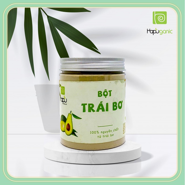 Hũ Bột Trái Bơ Nguyên Chất HaPu Organic Mặt Nạ Bột Thiên Nhiên 100g