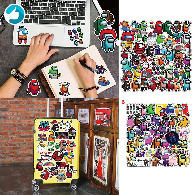 Combo 30 Sticker Chống Nước Decal Dán Điện Thoại Laptop Mũ Bảo Hiểm Vali Đàn Guitar Bình Nước Sổ Tay - Minh An Saigon