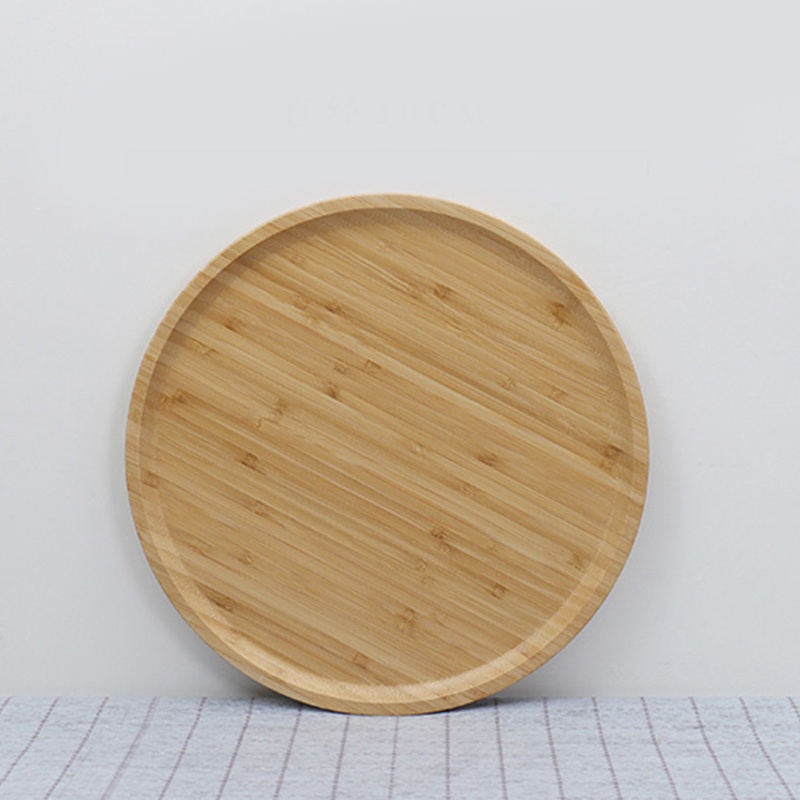 Khay Gỗ Tròn 20 / 25 / 30 / 32cm Đựng Thức Ăn Trang Trí Bàn Ăn