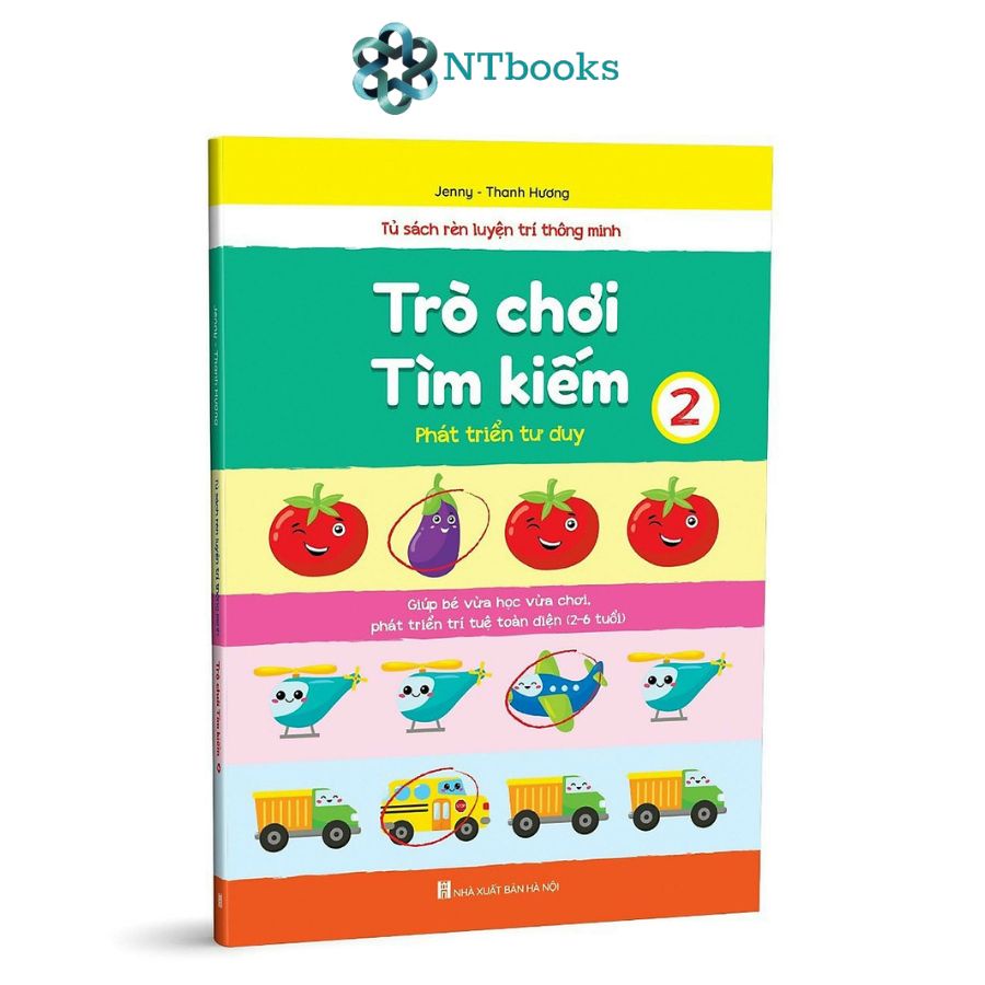 Sách Trò chơi tìm kiếm 2 - Giúp bé vừa học vừa chơi, phát triển trí tuệ toàn diện cho bé từ 2-6 tuổi