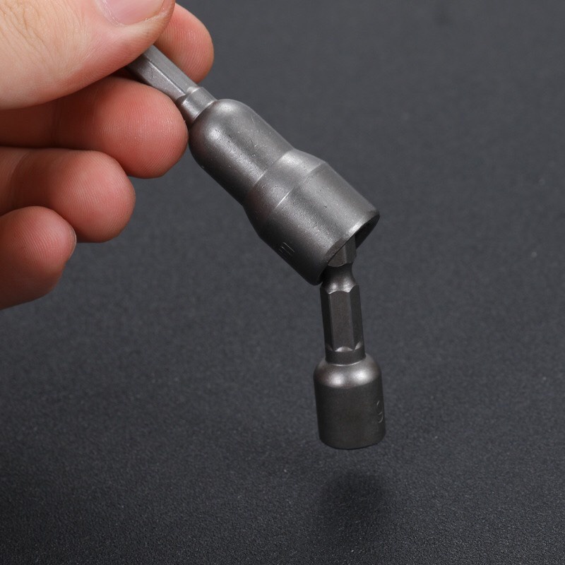 Đầu chụp,đầu bắn bu lông đủ cỡ từ 5mm đến 19mm có nam châm hút . Dài 65mm