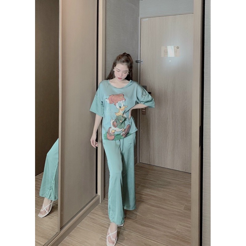 Đồ bộ dài lụa latin