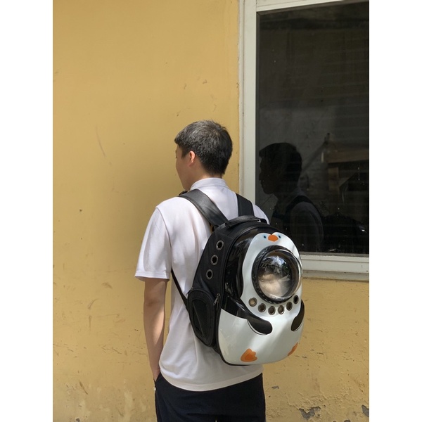[Mã PET50 giảm 10% - tối đa 50K đơn 250K] [Hàng cao cấp]Balo phi hành gia cho chó, mèo mẫu Corgi Cao cấp, có cửa hông