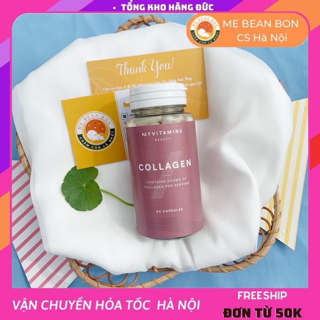 Viên uống Collagen thuỷ phân Myvitamins của Pháp 90 viên dễ hấp thụ Giúp da tăng độ đàn hồi, trẻ trung - mẹ bean bon