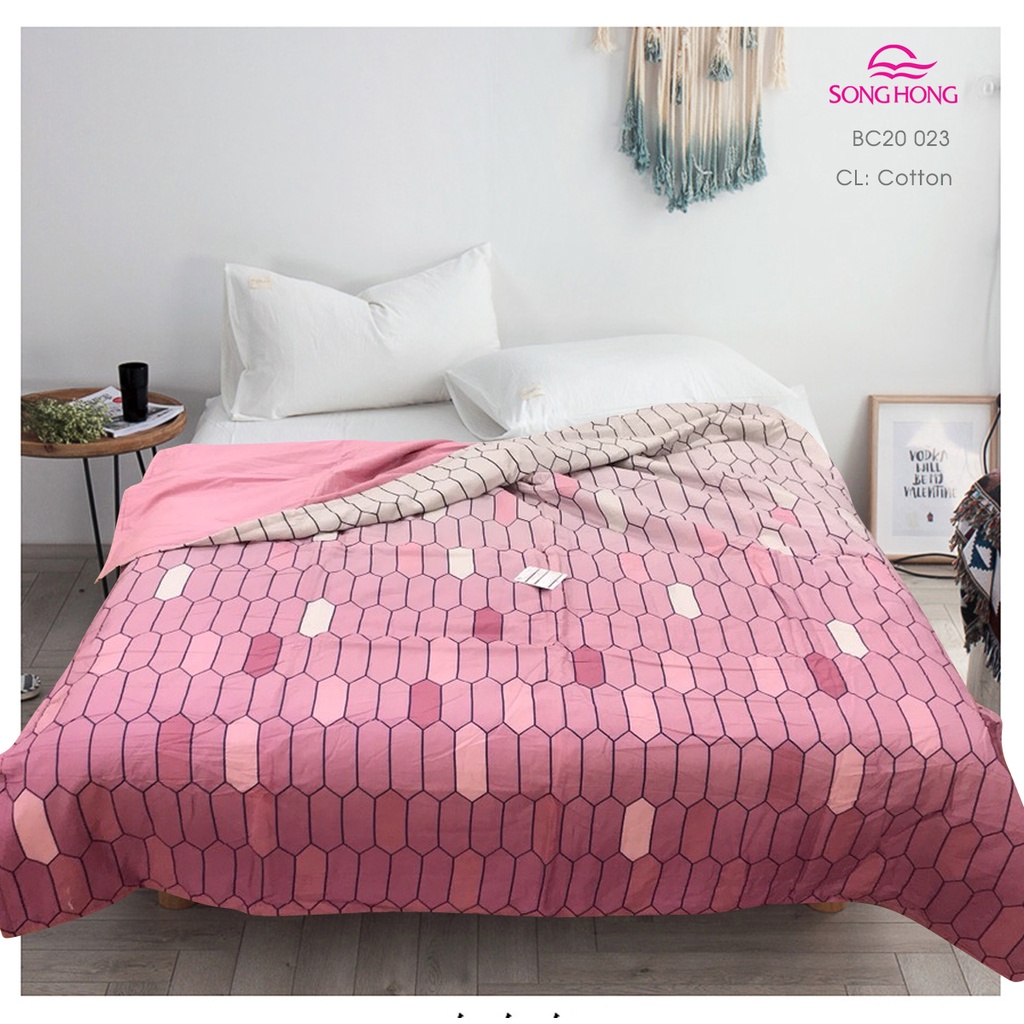 Chăn xuân thu / chăn đắp hè Sông Hồng kích thước 200x220cm chất cotton