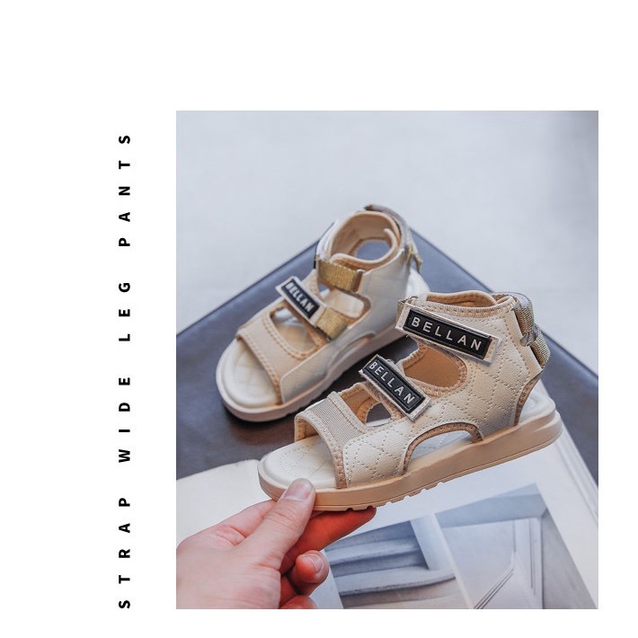 Giày sandal có quai sau cổ cao cho bé trai hàng QC