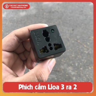 Phích cắm chuyển 3 chấu thành 2 chấu Lioa - Chợ Sắt Hải Phòng Online