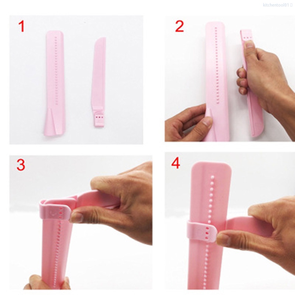 Dụng Cụ Chà Láng Bánh Kem Bằng Nhựa Màu Hồng Có Thể Điều Chỉnh Tiện Dụng Cho Nhà Bếptool01