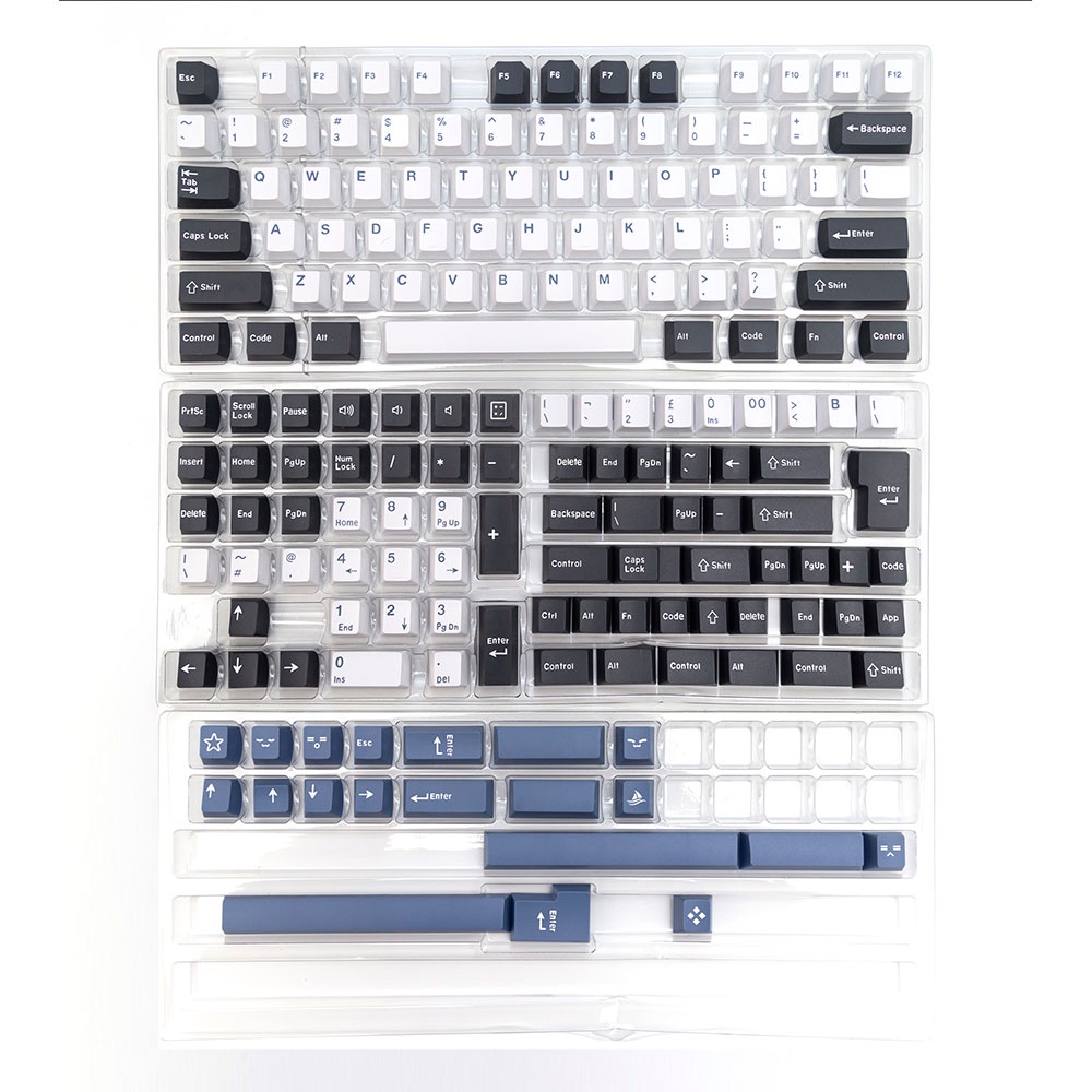 [173keys] Arctic Keycaps /Double shot /Cherry  profile /PBT fabric for mechanical keyboard  GMK