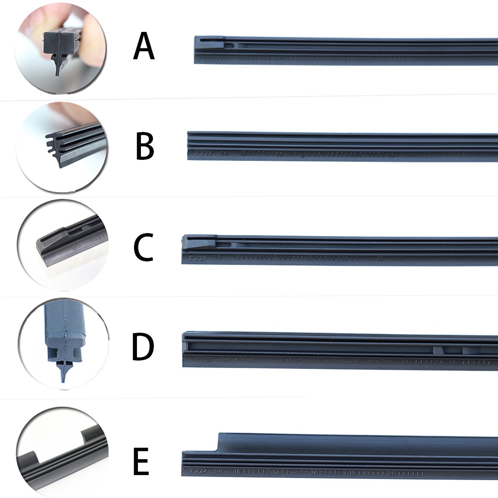 1 Thanh Cao Su Gắn Kính Chắn Gió Xe Hơi 14" Đến 28"