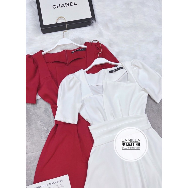 [Mã WASTMAY giảm 15% tối đa 30K đơn 150K] ⚡️BÁN SI⚡️Đầm ly ngực 2 màu đỏ trắng cộc tay | BigBuy360 - bigbuy360.vn