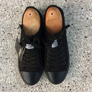 Giày Chuck 2 AllStar Classic Cổ Thấp Nữ Full Đen