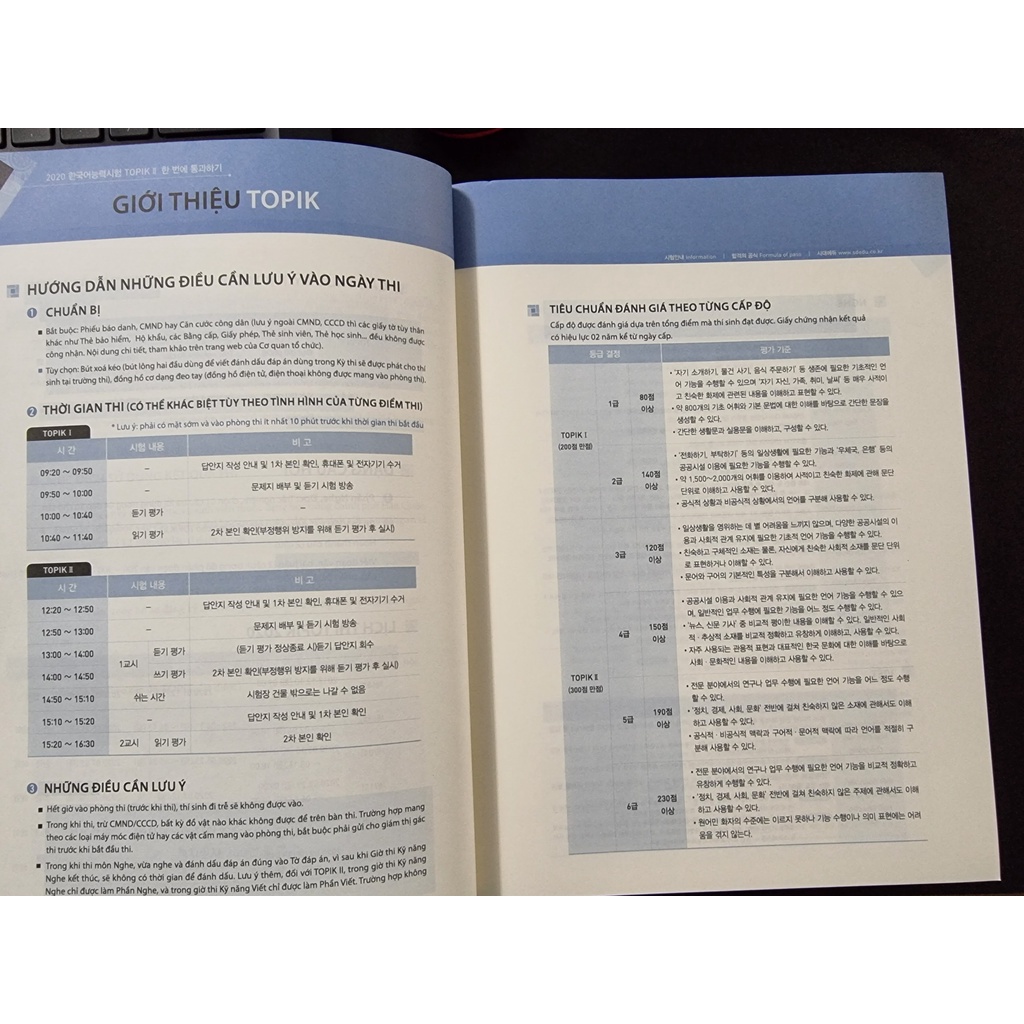 Sách Kỳ Thi Năng Lực Tiếng Hàn Topik II Thi Là Đậu