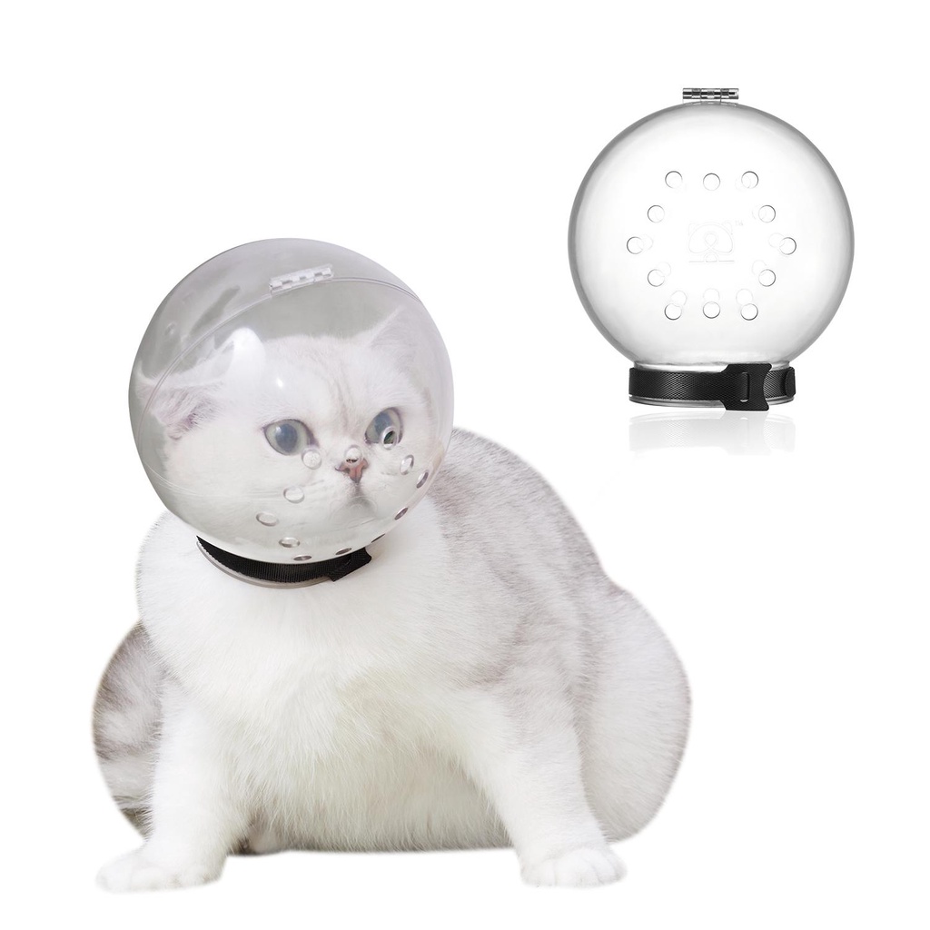 LAYOR1 Vòng Cổ Hình Nón Elizabeth Thoáng Khí Ngăn Chặn Cắn Phục Hồi Da Cổ Dễ Thương Dành Cho Mèo Cưng