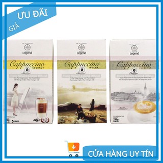 [Có tem] Cà phê hòa tan Cappuccino Mocha- Capuchino Hazelnut- Cappuchino Coconut - Hộp 12 gói