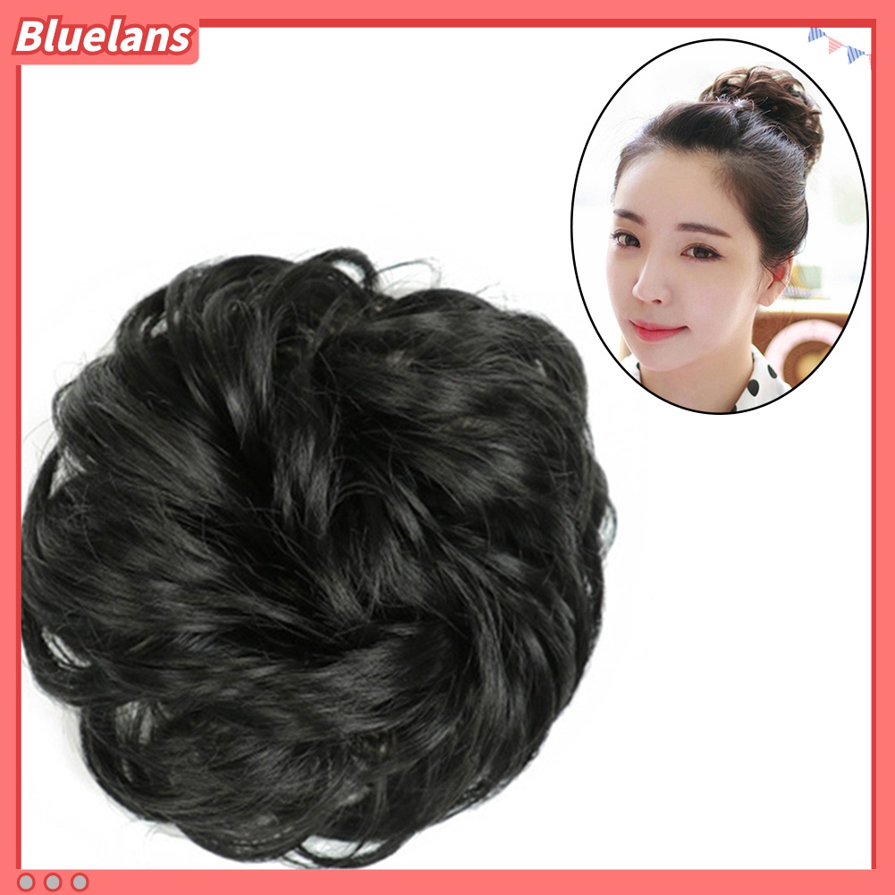 Búi tóc giả uốn xoăn thời trang dành cho nữ