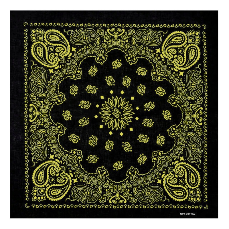 Khăn Choàng Cổ Bandana HAN Kerchief Hip Hop In Họa Tiết Hoa Paisley Nhiều Màu