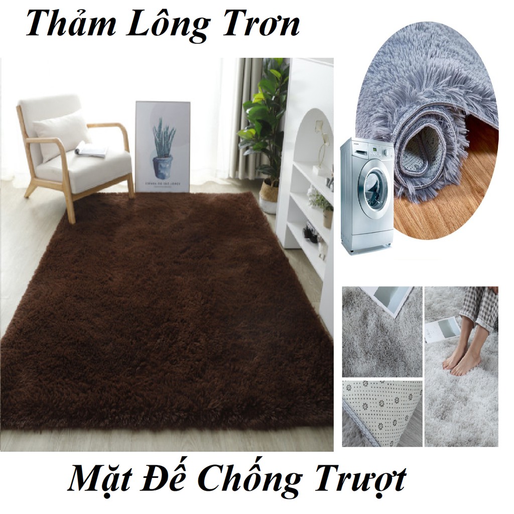 THẢM LÔNG ĐA NĂNG TRẢI SÀN NHÀ PHÒNG BẾP NHÀ ĂN PHÒNG KHÁCH PHÒNG NGỦ KÍCH THƯỚC 1M6X2M3 - THẢM LÔNG DECO