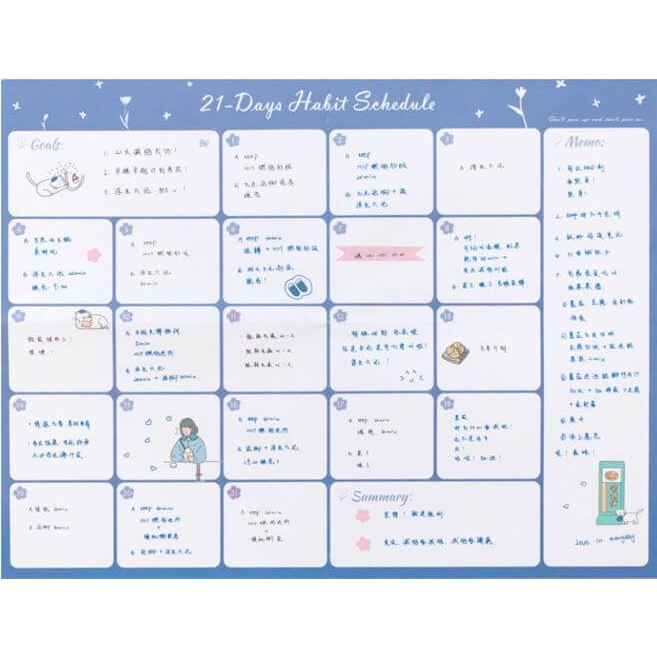 STICK WALL PLAN - Planner gián tường - Tiệm Ngựa Gỗ
