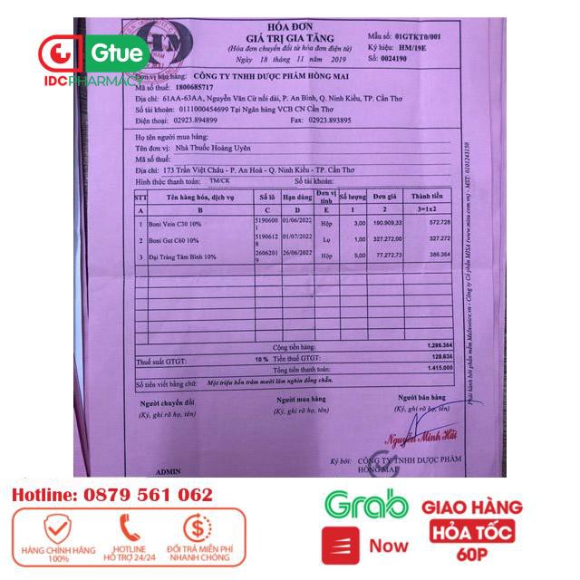 Bonivein - Hộp 30 viên_ Hỗ trợ điều trị trĩ, suy giãn tĩnh mạch_