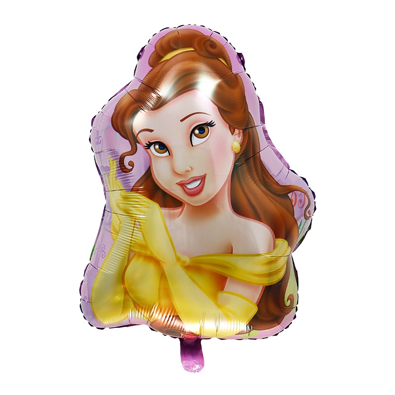 Bong Bóng Lõi Nhôm Hình Công Chúa Belle Cinderella Bạch Tuyết Disney Trang Trí Tiệc Sinh Nhật Cho Bé
