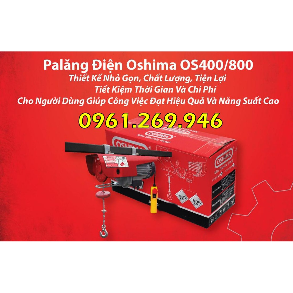 Tời điện - palang điện OSHIMA OS 400/800 tải trọng 400 đến 800kg