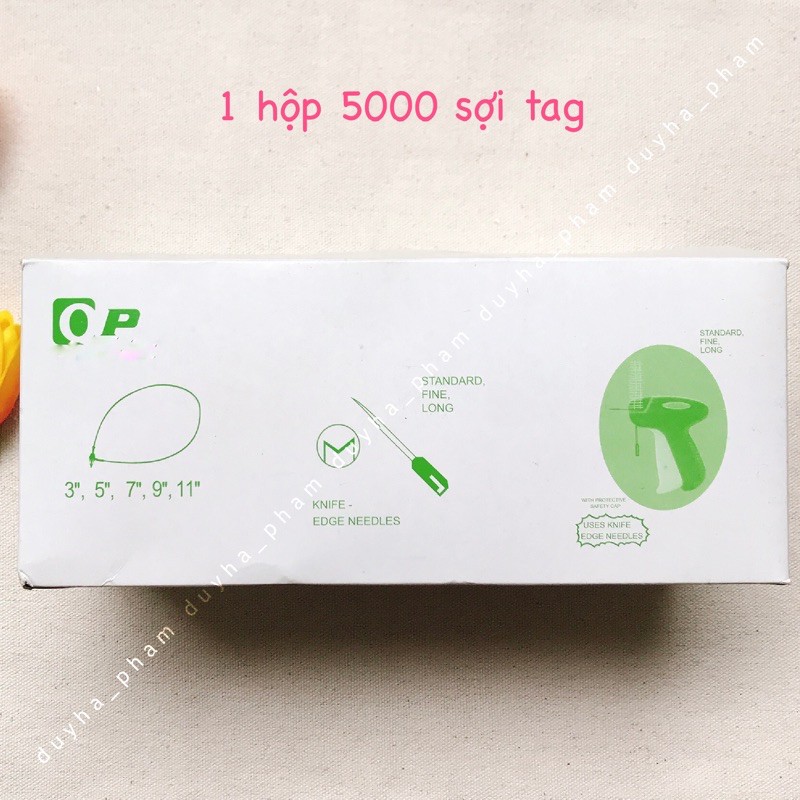 [1000 sợi] CỌNG NHỰA XỎ TAG QUẦN ÁO- DÂY TREO NHÃN MÁC