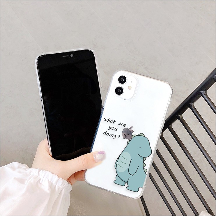 Ốp lưng iphone Naughty Dino viền trong chống ố 6/6plus/6s/6splus/7/7plus/8/8plus/x/xr/xs/11/12/13/pro/max/plus/promax | BigBuy360 - bigbuy360.vn