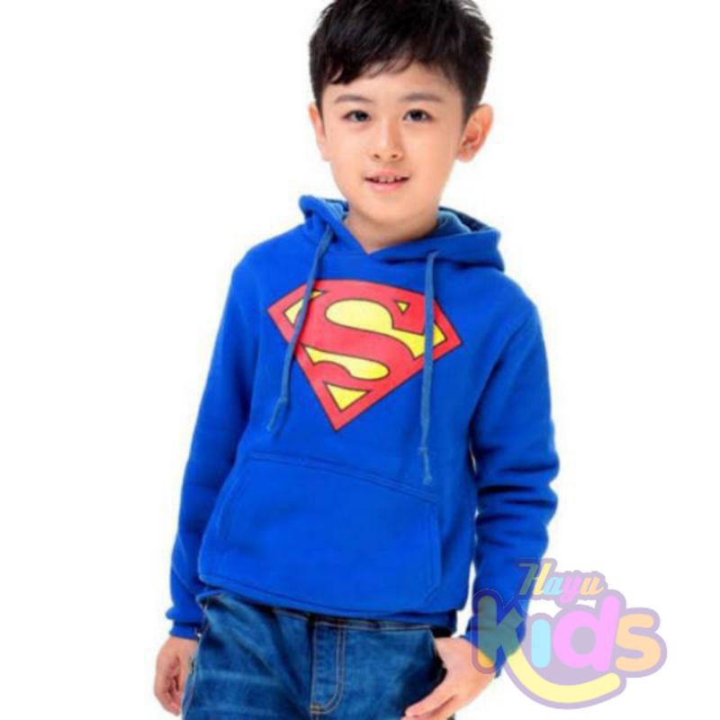 Áo Khoác Hoodie In Logo Superman Thời Trang Cho Bé