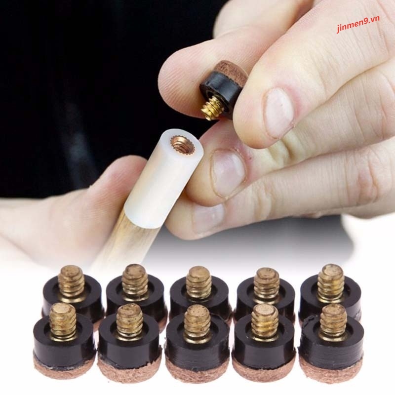 Set 10 đầu cơ bida 10mm 12mm mới tiện lợi