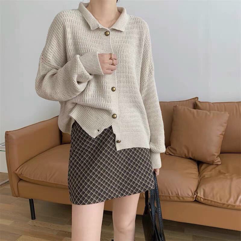 Áo len Hàn Quốc cổ bẻ, vintage | BigBuy360 - bigbuy360.vn