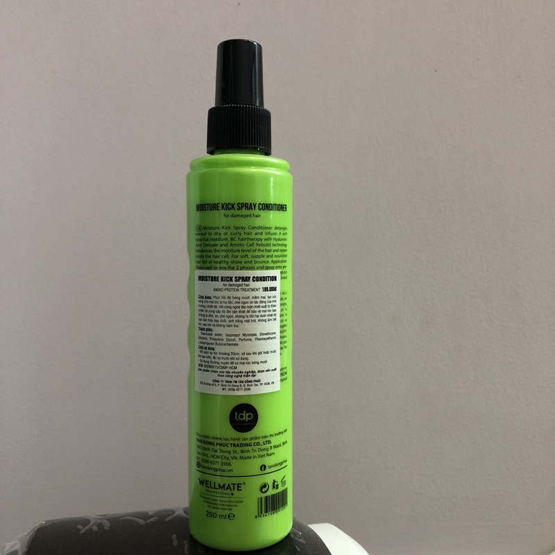 Xịt dưỡng phục hồi tóc collagen Wellmate 250ml