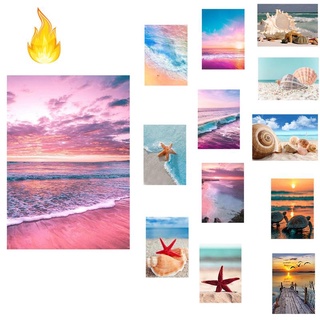 Tranh Đính Đá Kim Cương Toàn Bộ Hình Phong Cảnh Biển