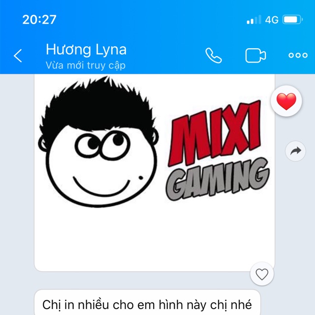 In theo yêu cầu 50 tem mixi