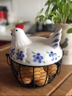 (Có sẵn )Rổ gà đựng trứng gà decor