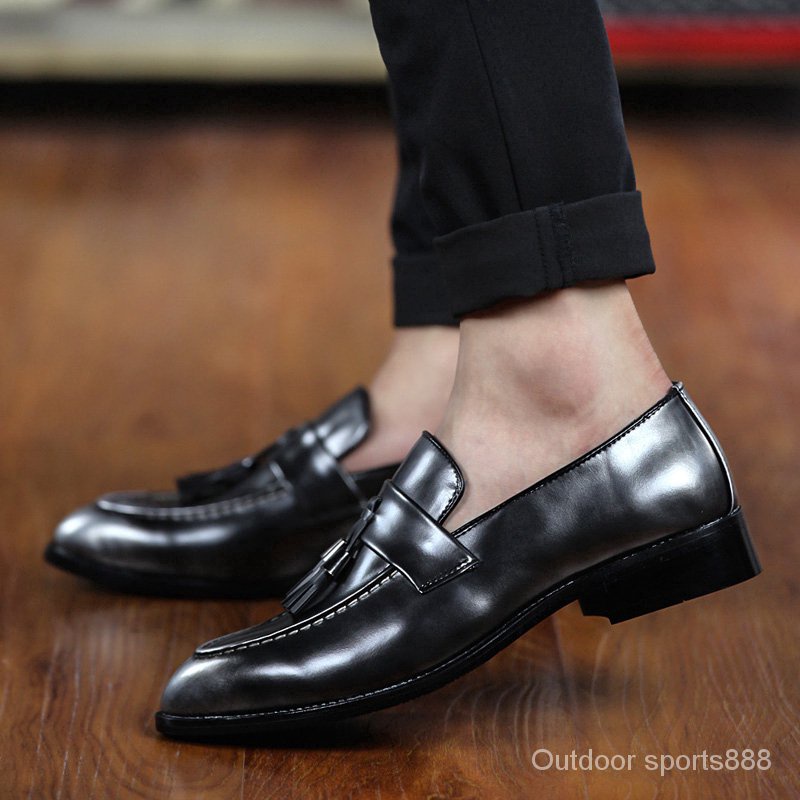 Ready Stock Men's Formal Shoes Casual Shoes Leather Shoes Fashion Business Shoes British Style Lazy Shoes Driving Shoes