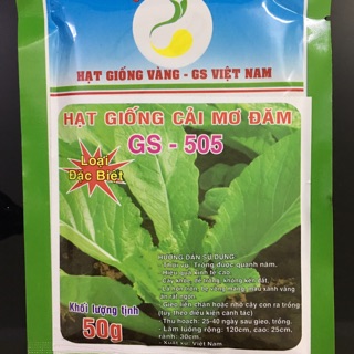 Hạt giống cải mơ gói lớn (50g)