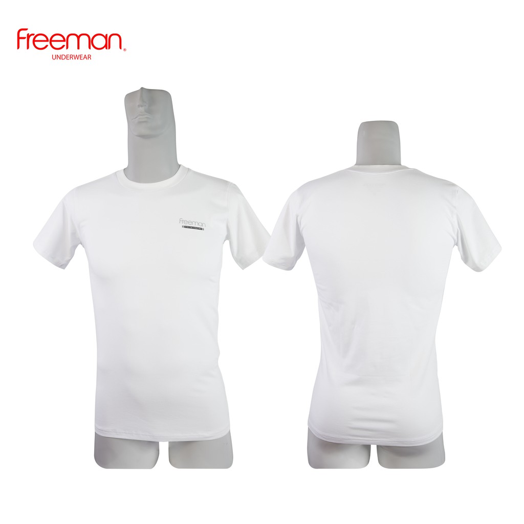 Áo thun nam Freeman, cổ tròn viền cổ thiết kế viền lớn, chất liệu cotton cao cấp thoáng mát TSF316