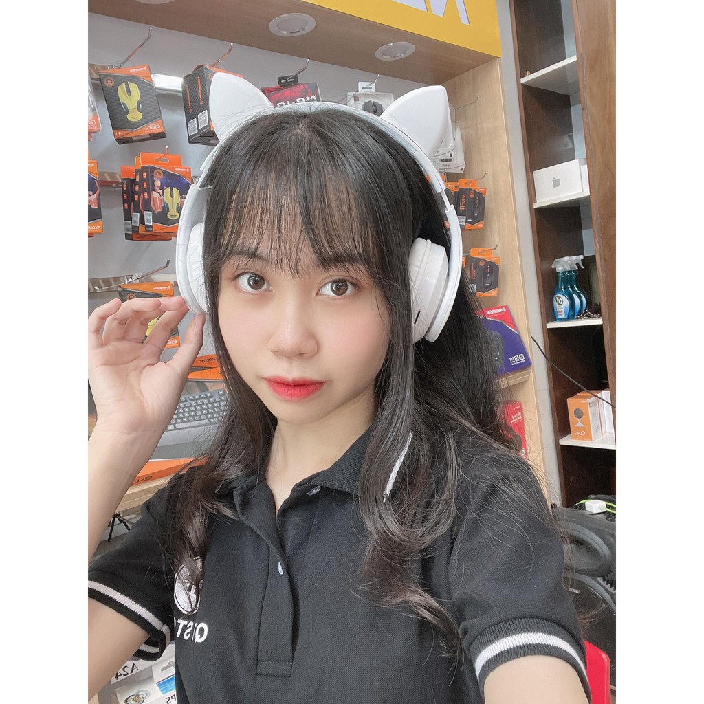 [Rẻ nhất Shoppe] Tai Nghe Mèo Kết Nối Bluetooth Chụp Tai,Headphone Tai Mèo Dễ Thương Có Mic,Âm Bass Mạnh - BH 12 tháng | BigBuy360 - bigbuy360.vn